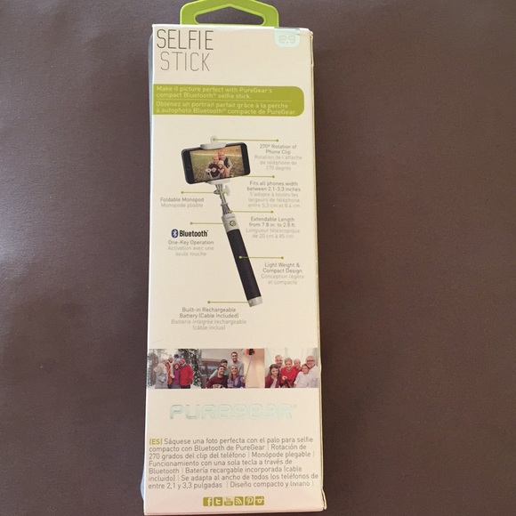 Puregear  Rechargeable Bluetooth Selfie Stick - Picture 2 of 3